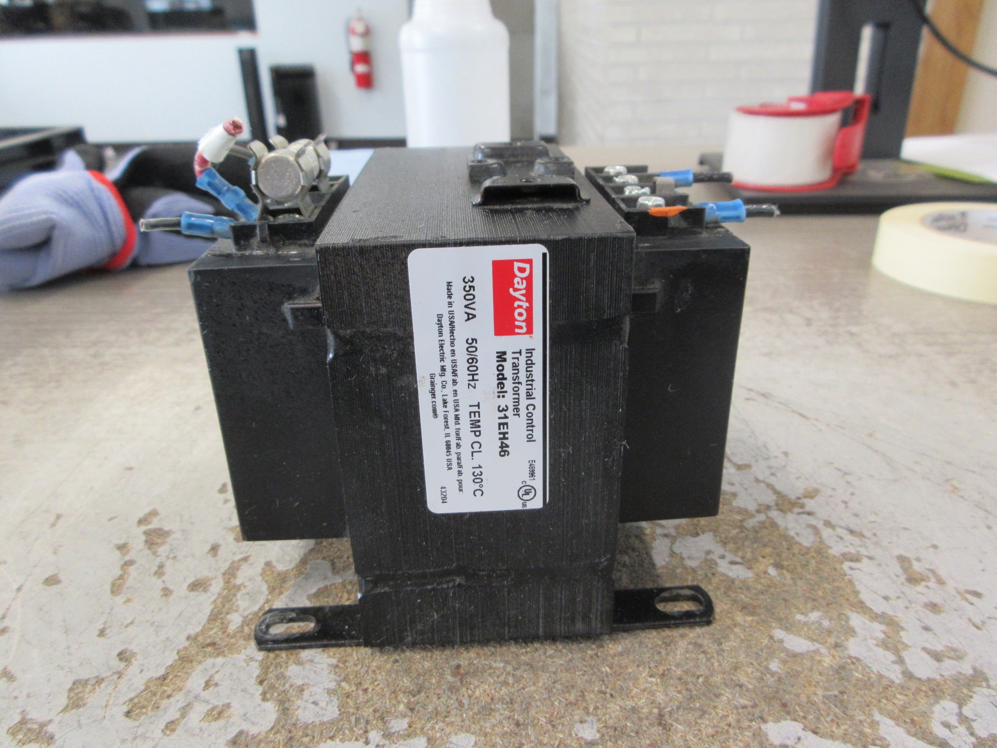 Dayton Control Transformer 31EH46 350VA Pri: 240/480V Sec: 24V 50/60Hz Used