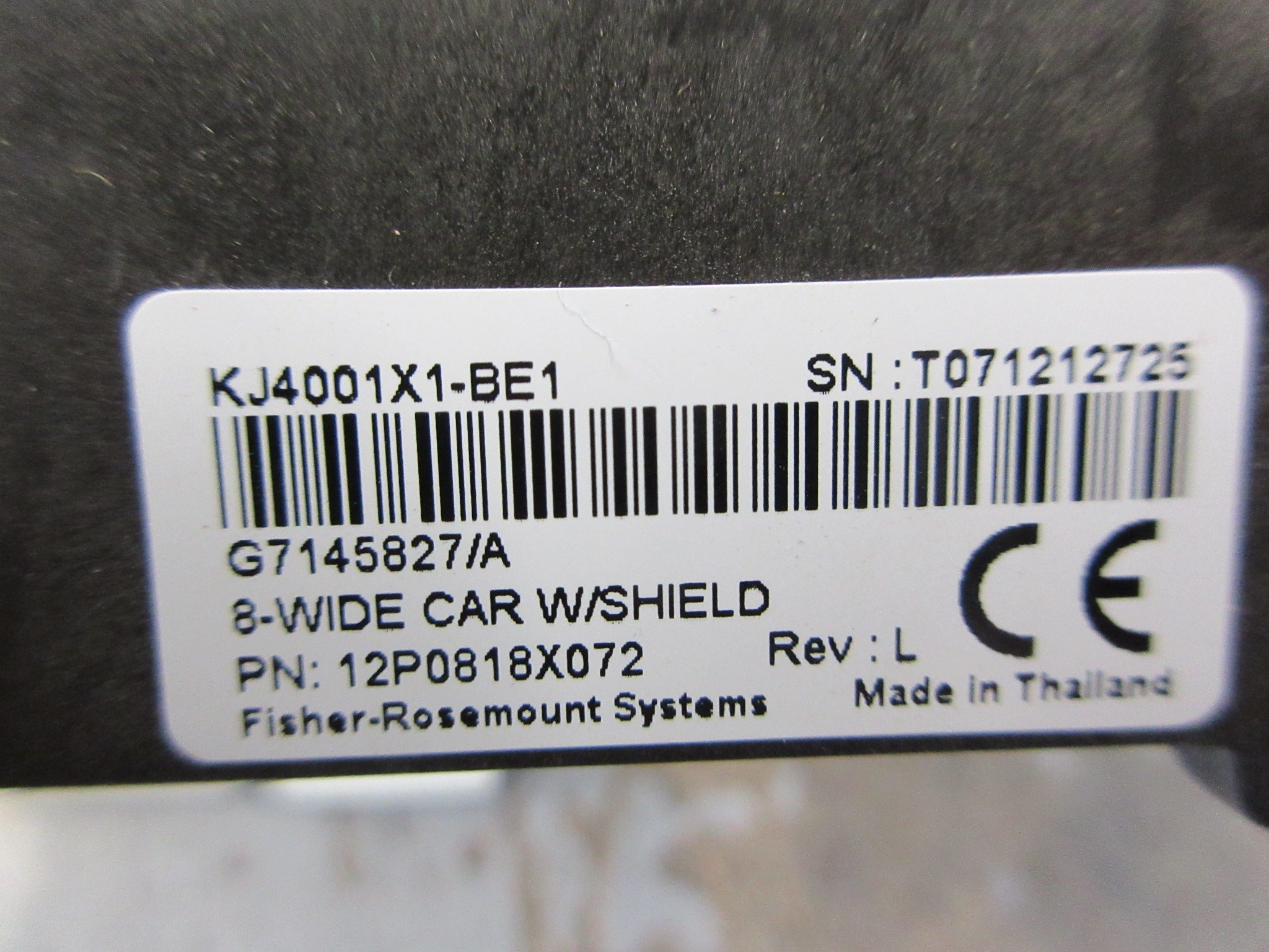 Emerson KJ4001X1-BE1 8-Wide Carrier 12P0818X072 Rev L Localbus: 12.6VDC, 8A Used
