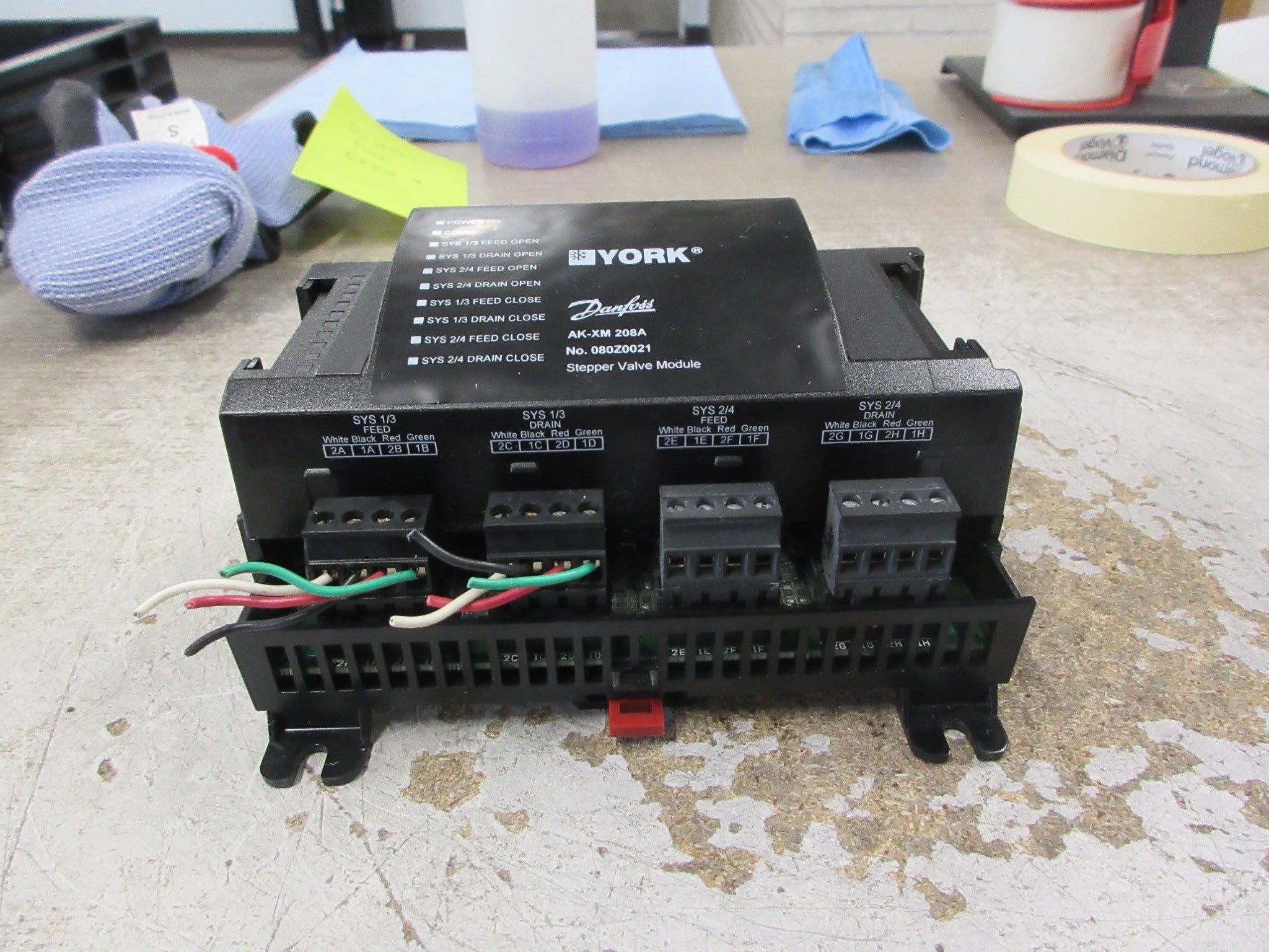 Danfoss York AK2-XM 208A Stepper Valve Module 080Z0021 Used