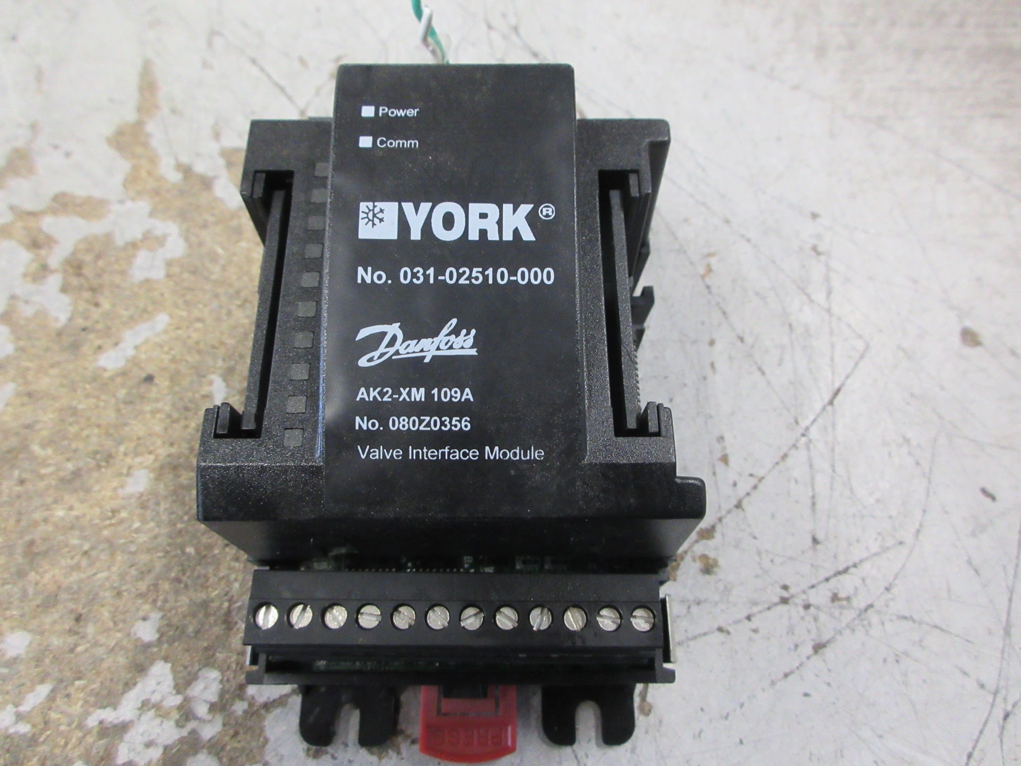 Danfoss York AK2-XM 109A Valve Interface Module 080Z0356 Used