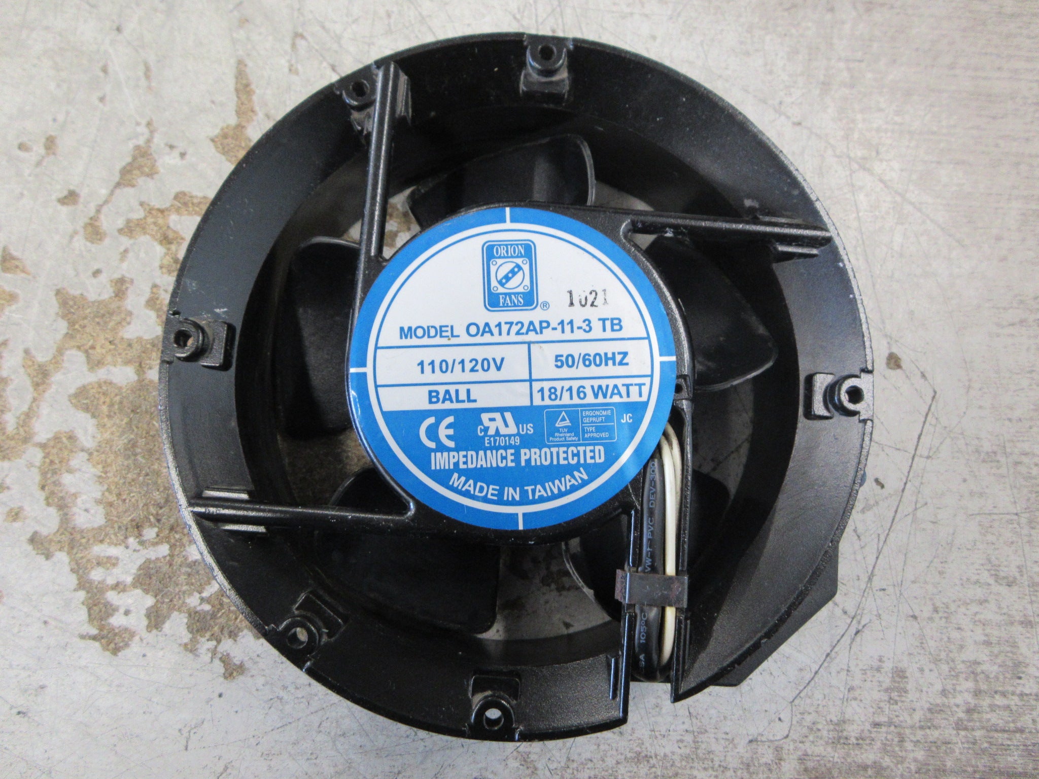Orion Axial Fan OA172AP-11-3 TB 110/120V 50/60Hz *No Grille* Used