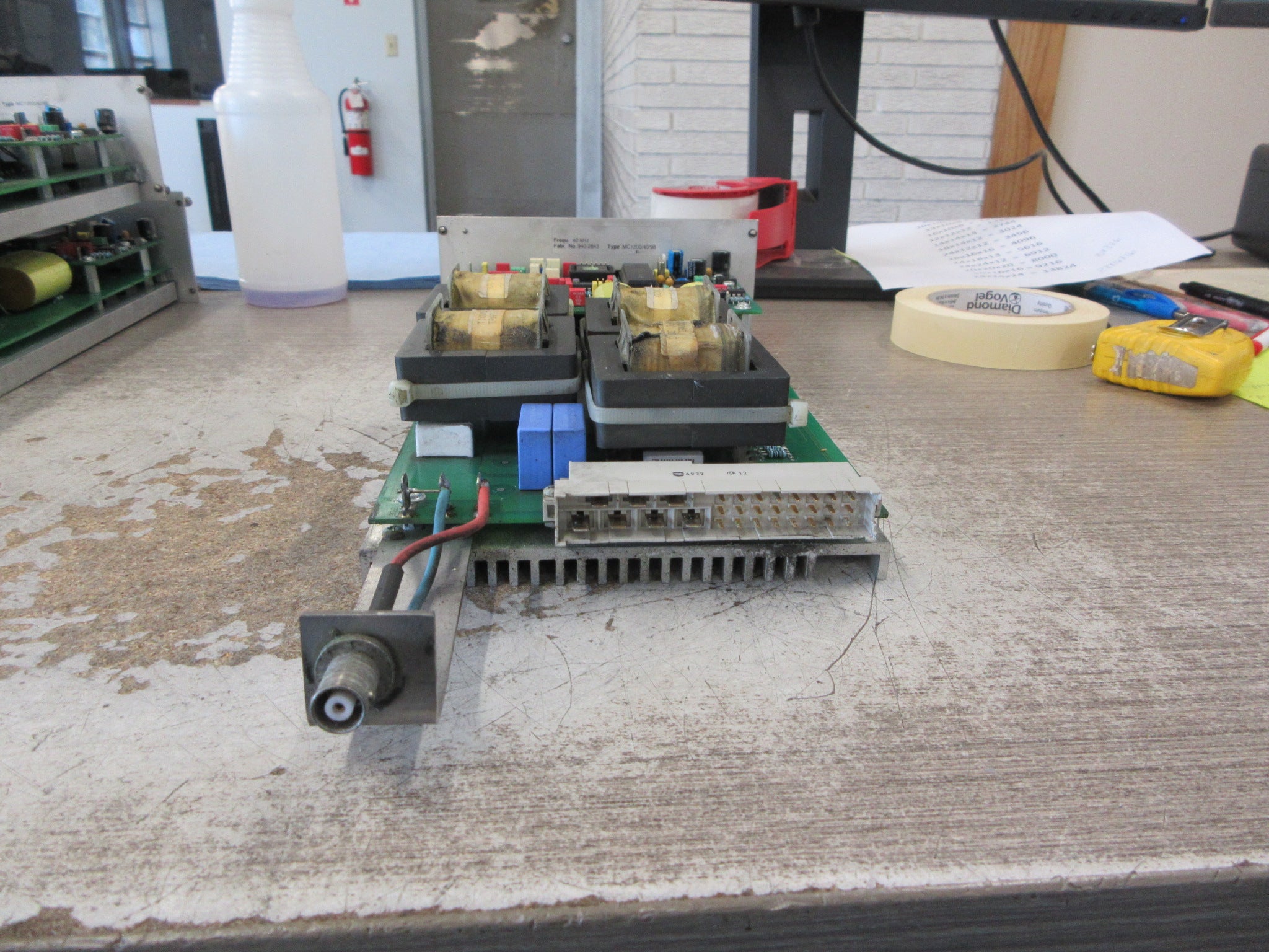 Elma Ultrasonic HF Ultrasonic Generator Module MC1200/40/98 40KHz Used