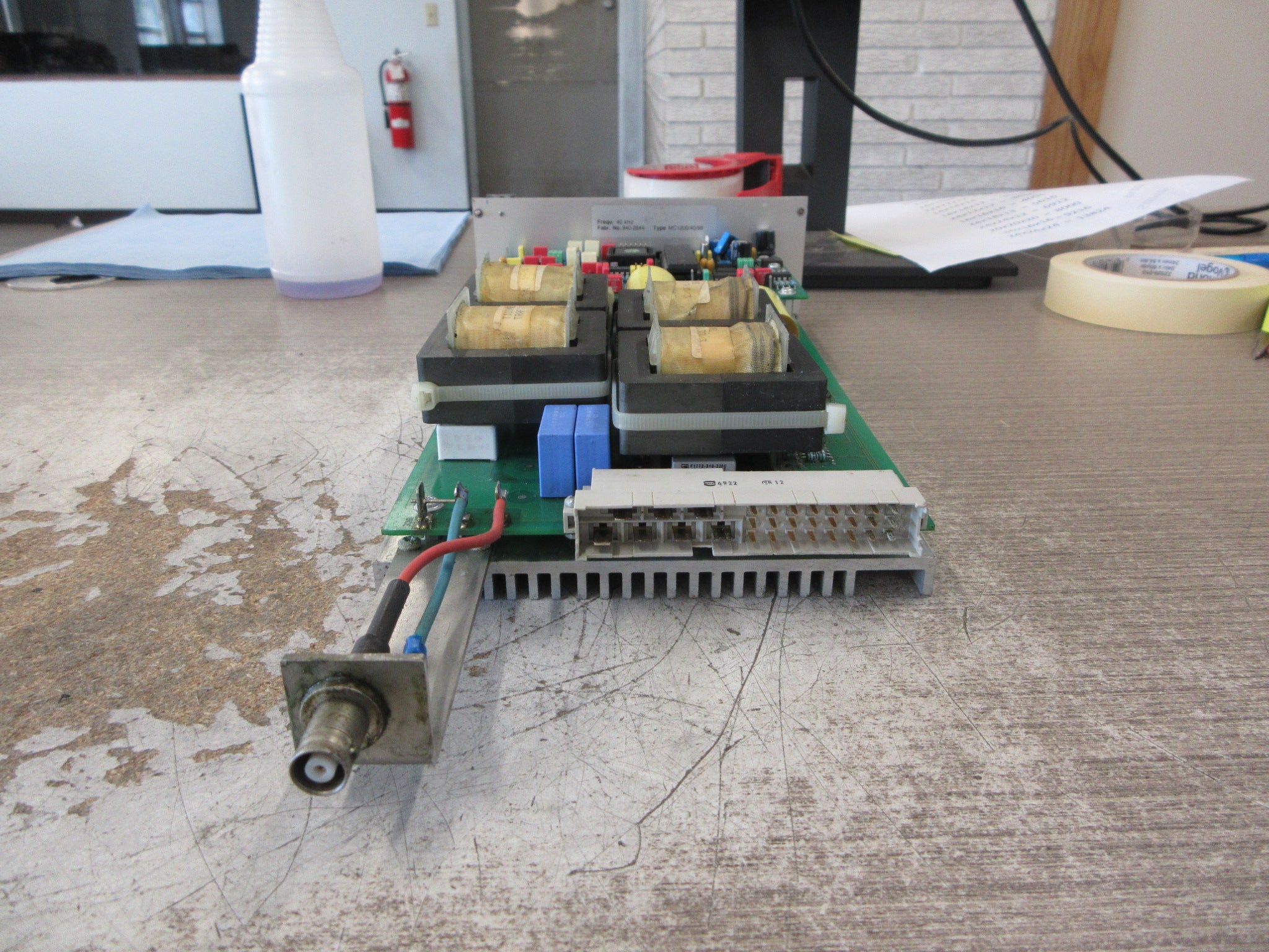 Elma Ultrasonic HF Ultrasonic Generator Module MC1200/40/98 40KHz Used