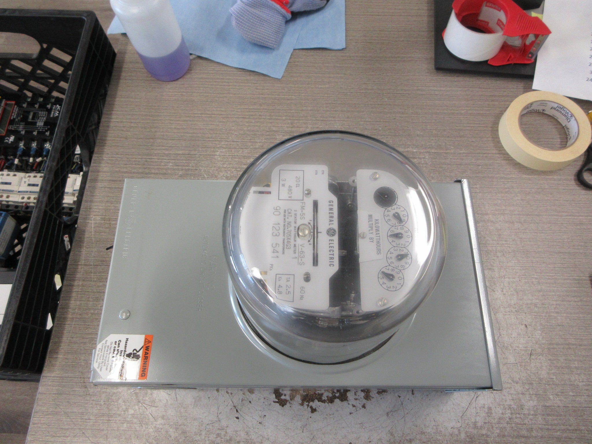 GE Kilowatthour Meter 705X4G3 480V 60Hz Used