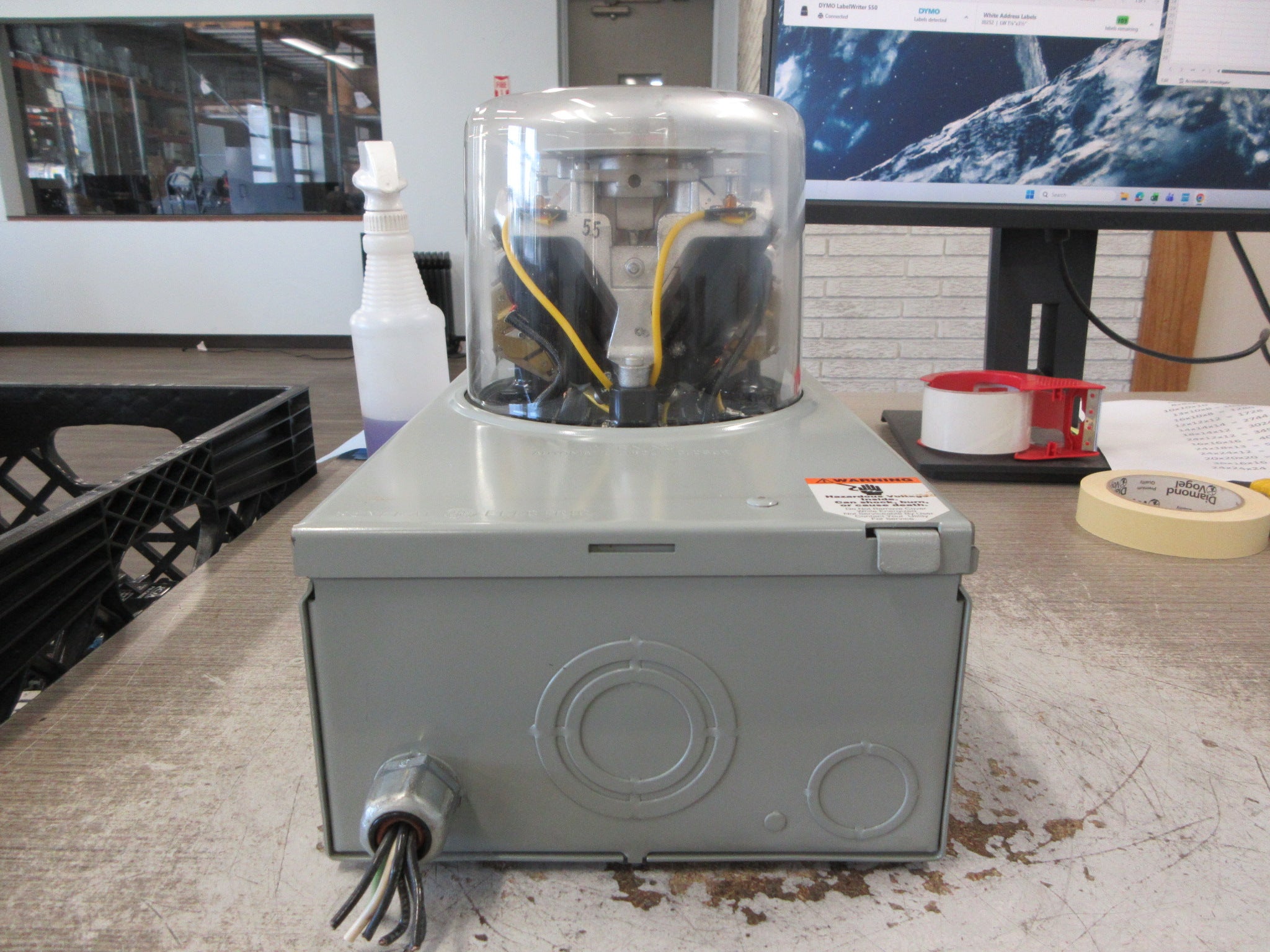 GE Kilowatthour Meter 705X4G3 480V 60Hz Used