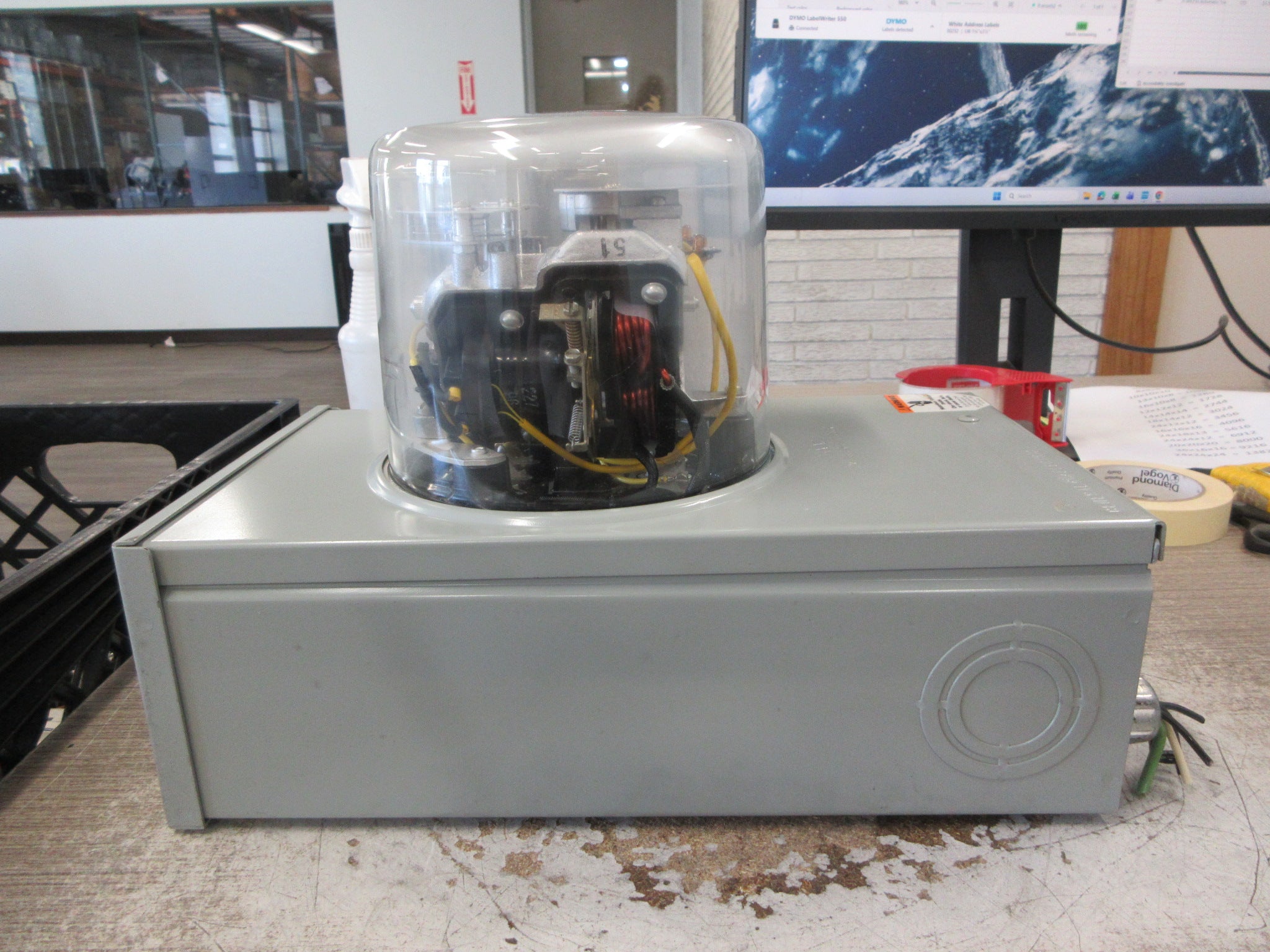 GE Kilowatthour Meter 705X4G3 480V 60Hz Used