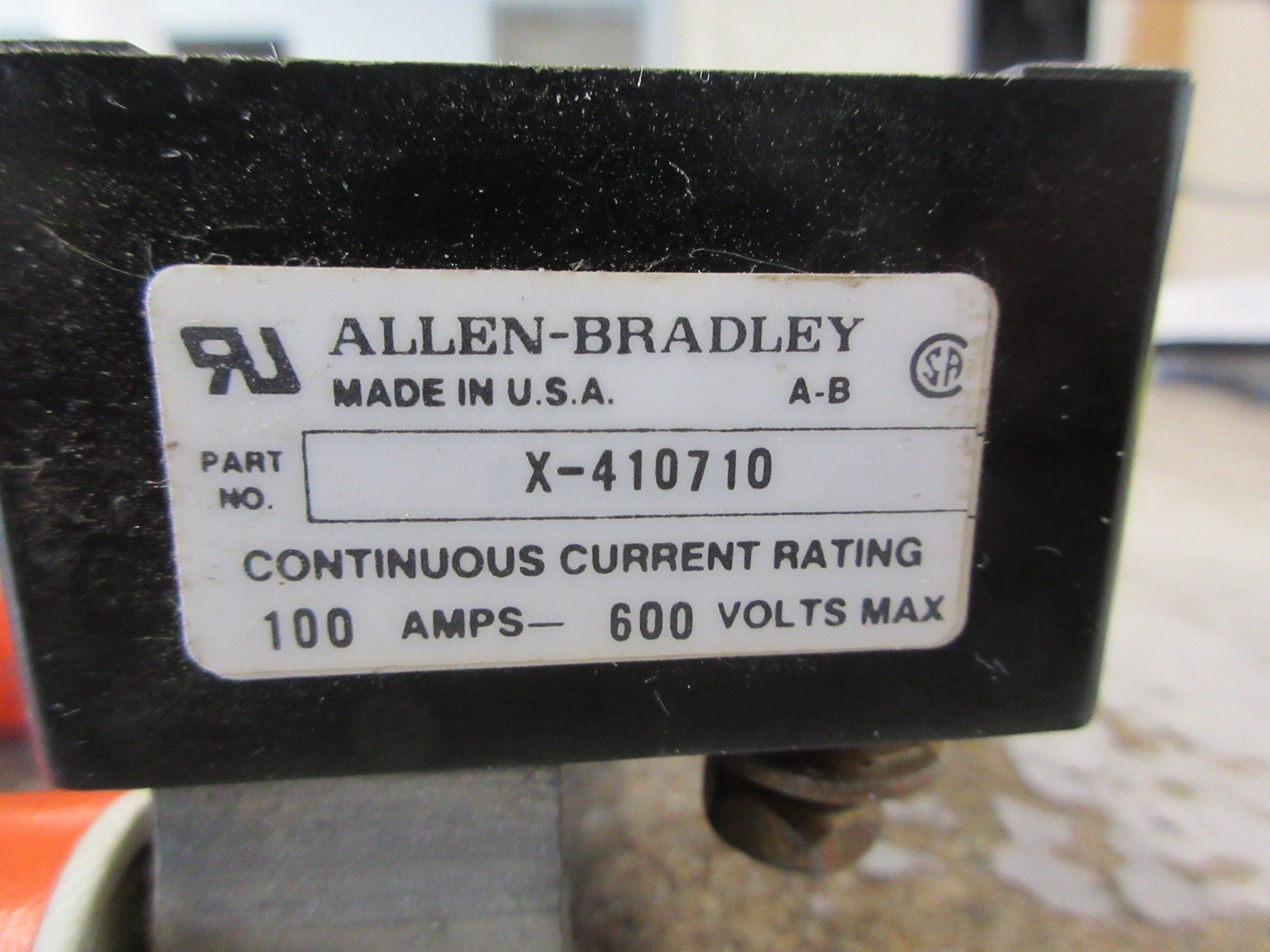 Allen-Bradley Fuseholder X-410710 / X-400656 100A 600V 3P (3) 100A Fuses Used