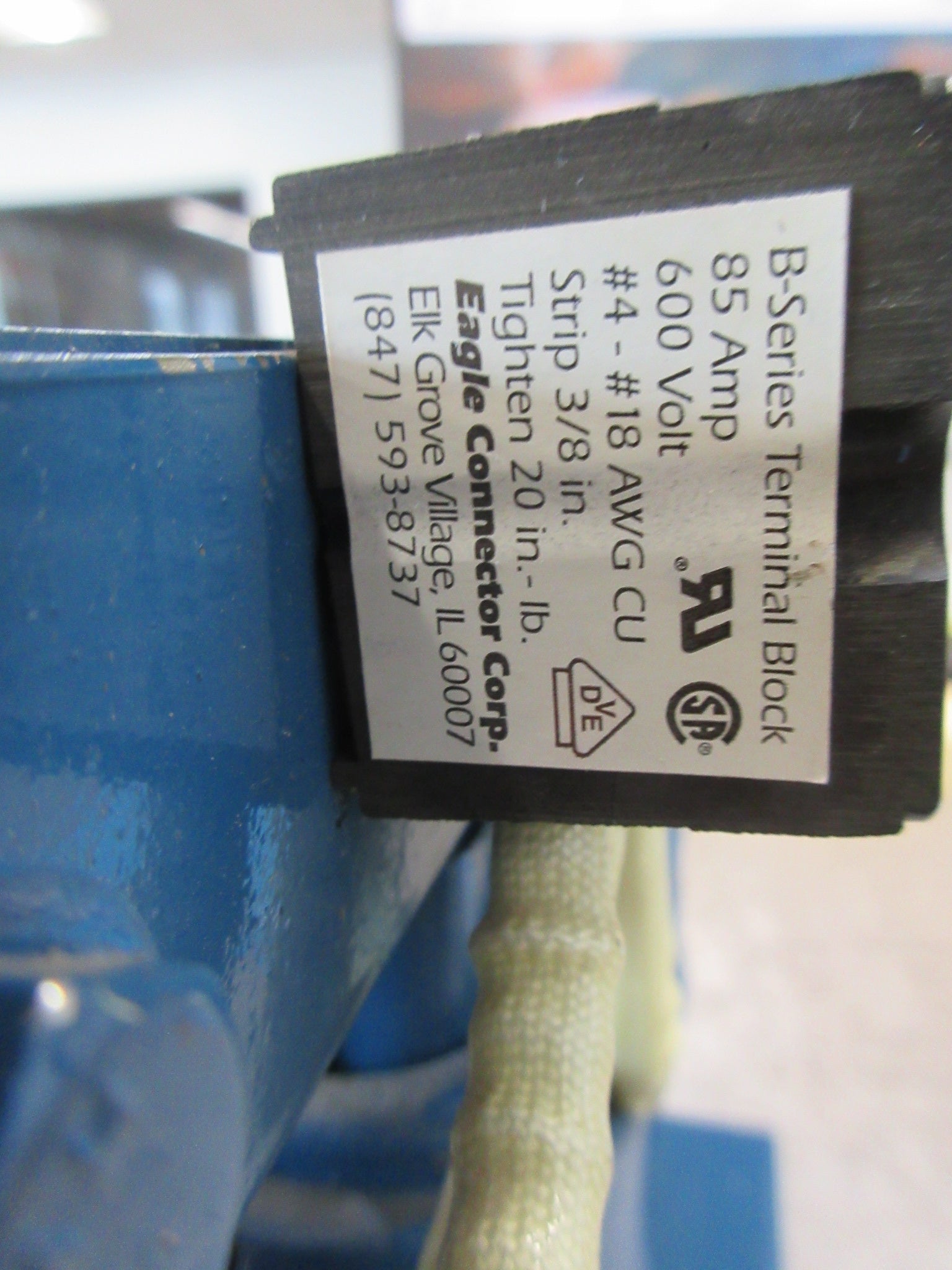 MTE 3Ph Line Reactor RL-04502 0.7mH 45A 600V 50/60Hz Used