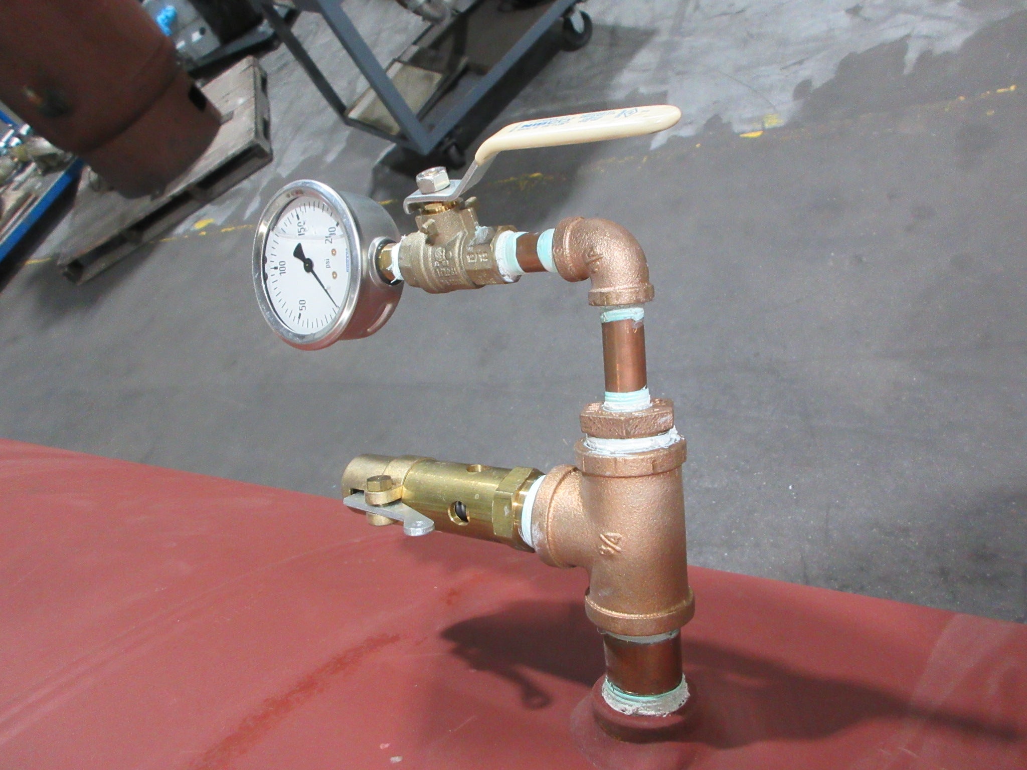 Silvan Air Tank 1040 Gal 150 PSI MFD: 2014 48" Diameter 20" Tall Used