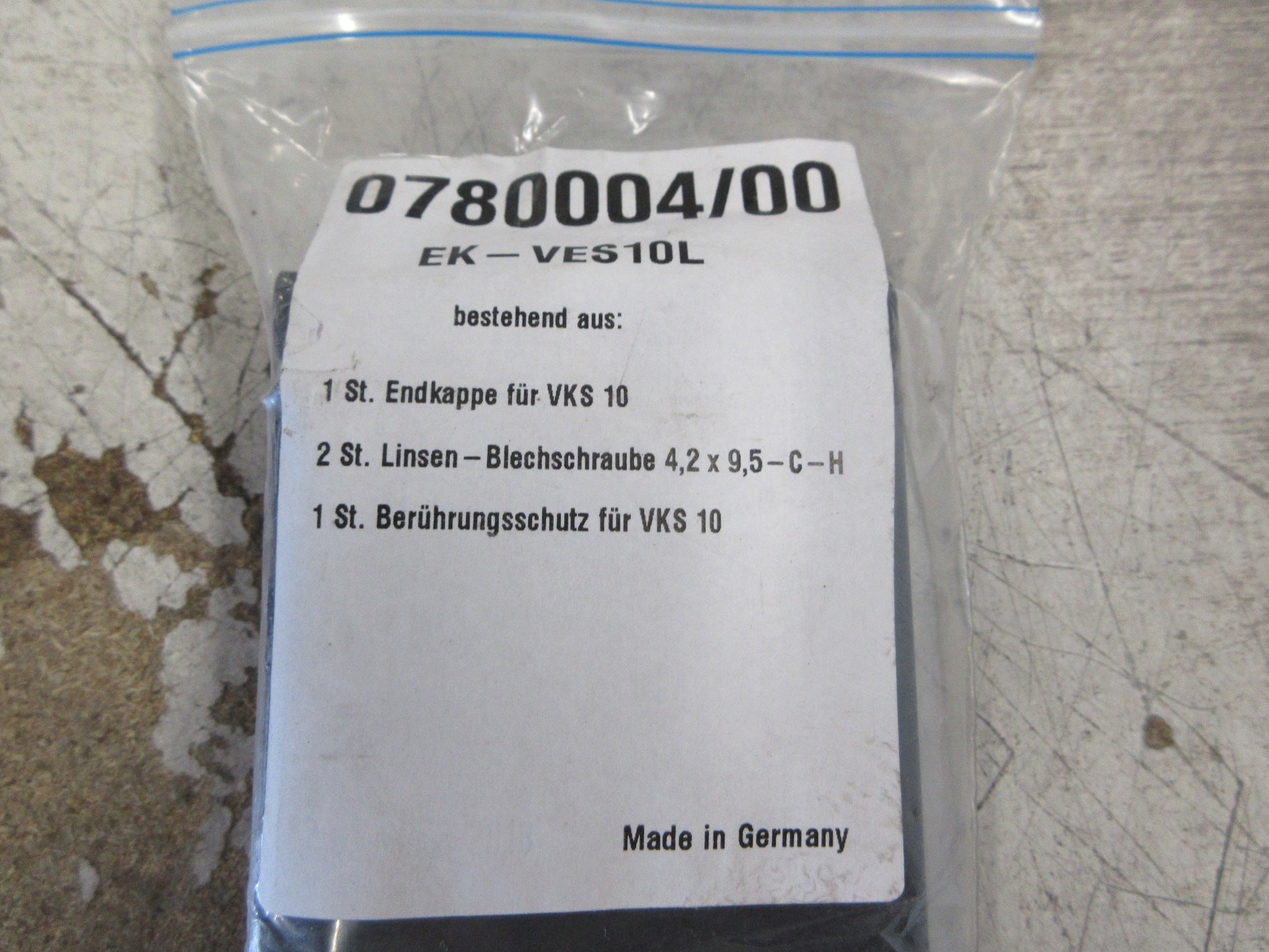 Vahle EK-VES10L Endcap 0780004/00 For VKS 10 New Surplus