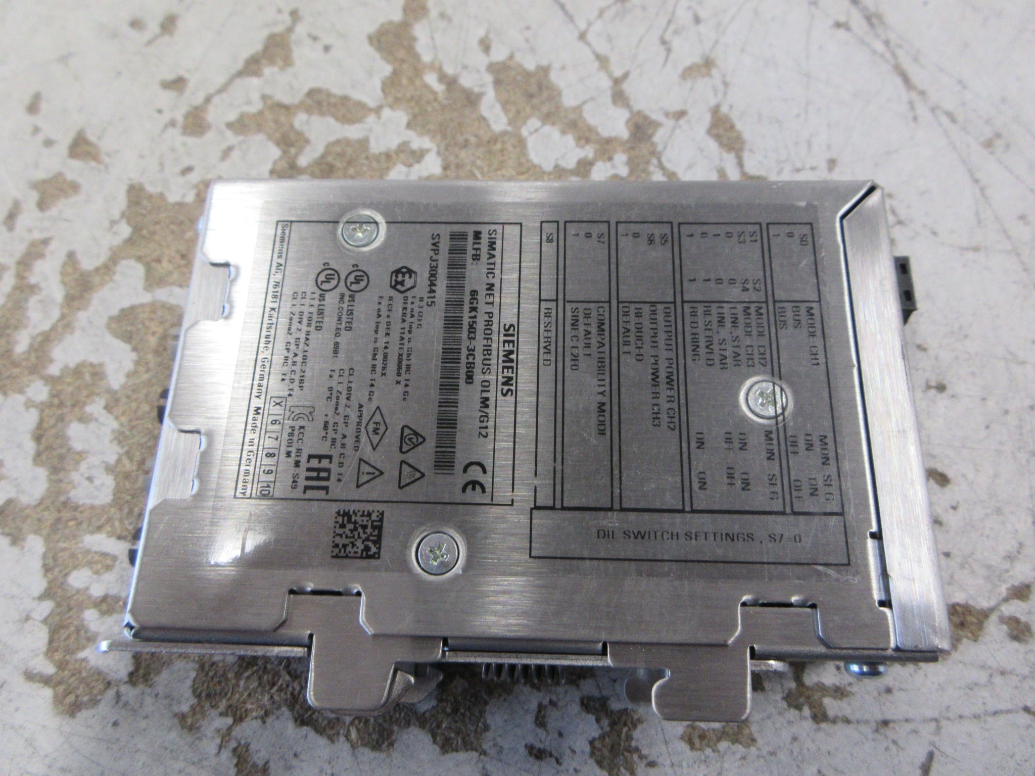 Siemens Simatic Net Profibus OLM/G12 Optical Link Module 6GK1503-3CB00 Used