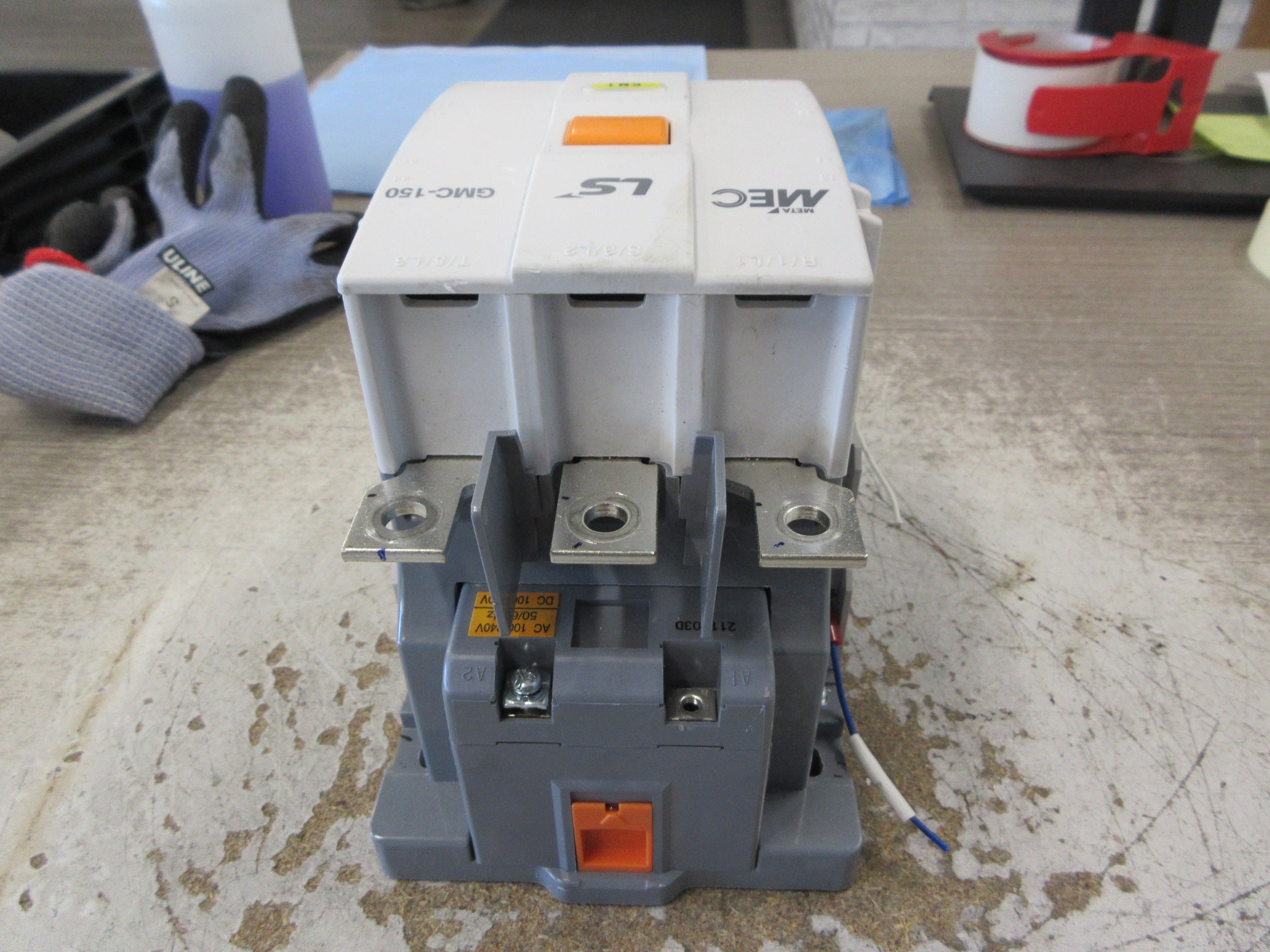 LS Meta MEC Contactor GMC-150 100-240V Coil 150A 600V Used