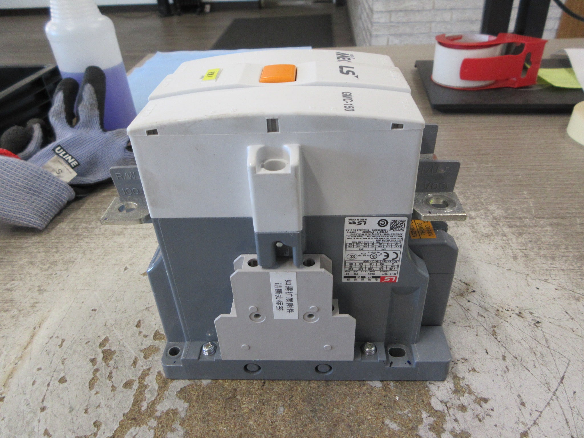 LS Meta MEC Contactor GMC-150 100-240V Coil 150A 600V Used