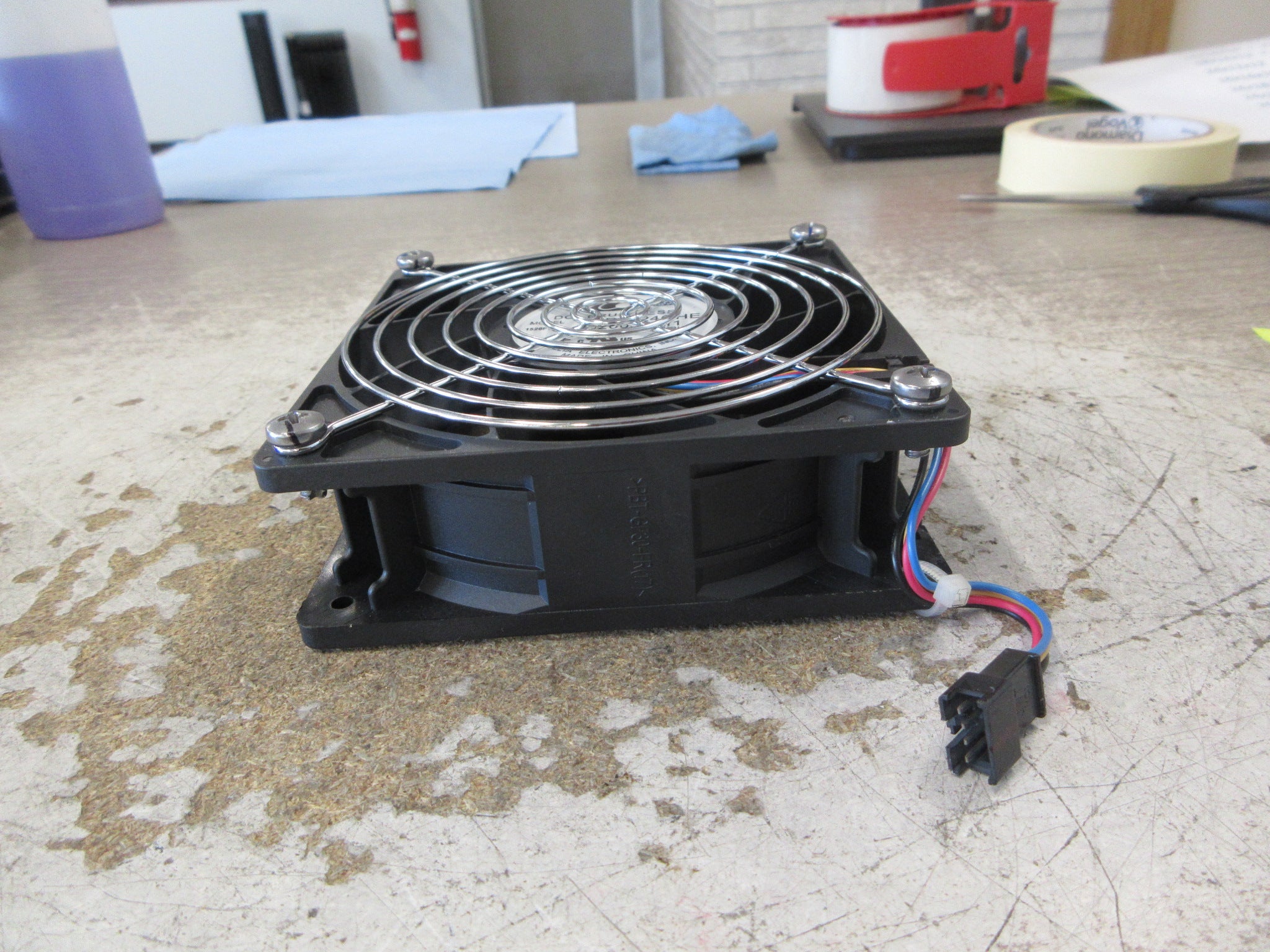 Delta Axial Fan QFR1224GHE 24VDC 1.41A W/Grille Used