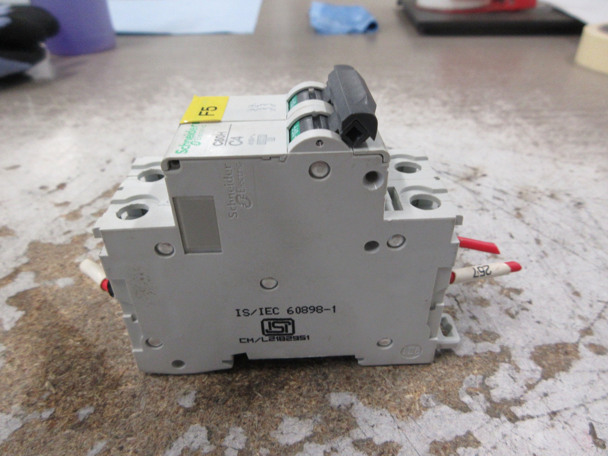 Schneider Electric Circuit Breaker C60H C4 4A 415V 2P Used
