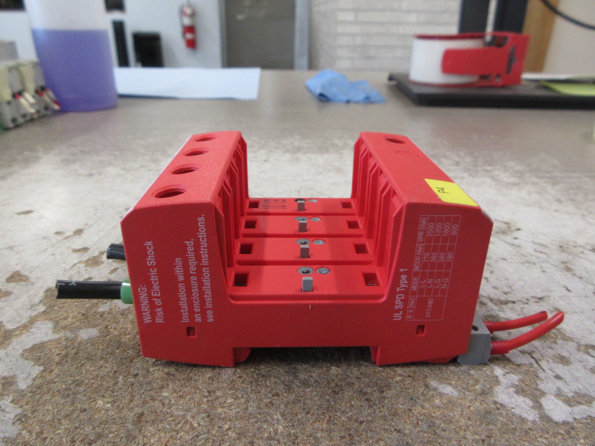Dehn DEHNguard Surge Arrester Base 908 346 200kA DG MU 3PY 480 4W+GR Used
