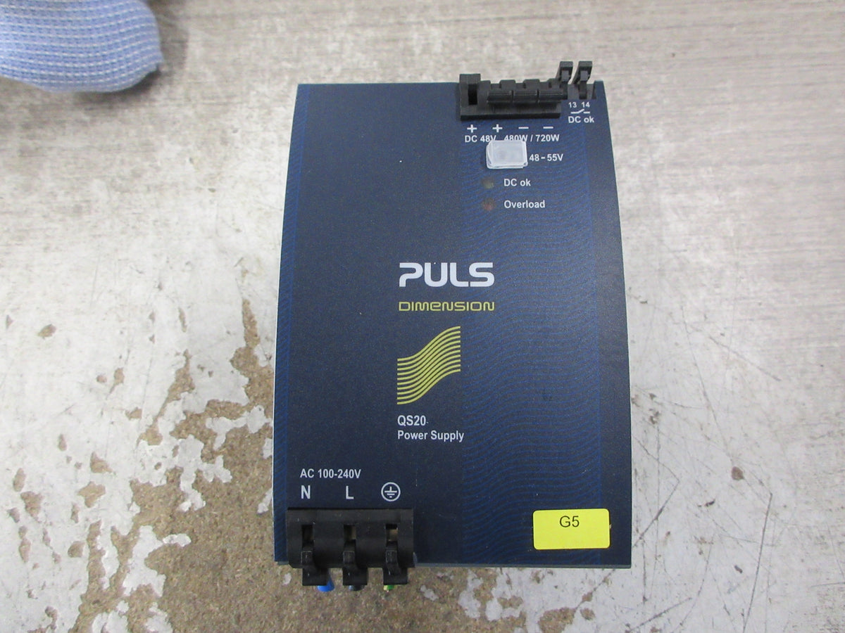 Puls Dimension Power Supply QS20.481 480W *Bent Case* *No DIN-Rail Mount* Used