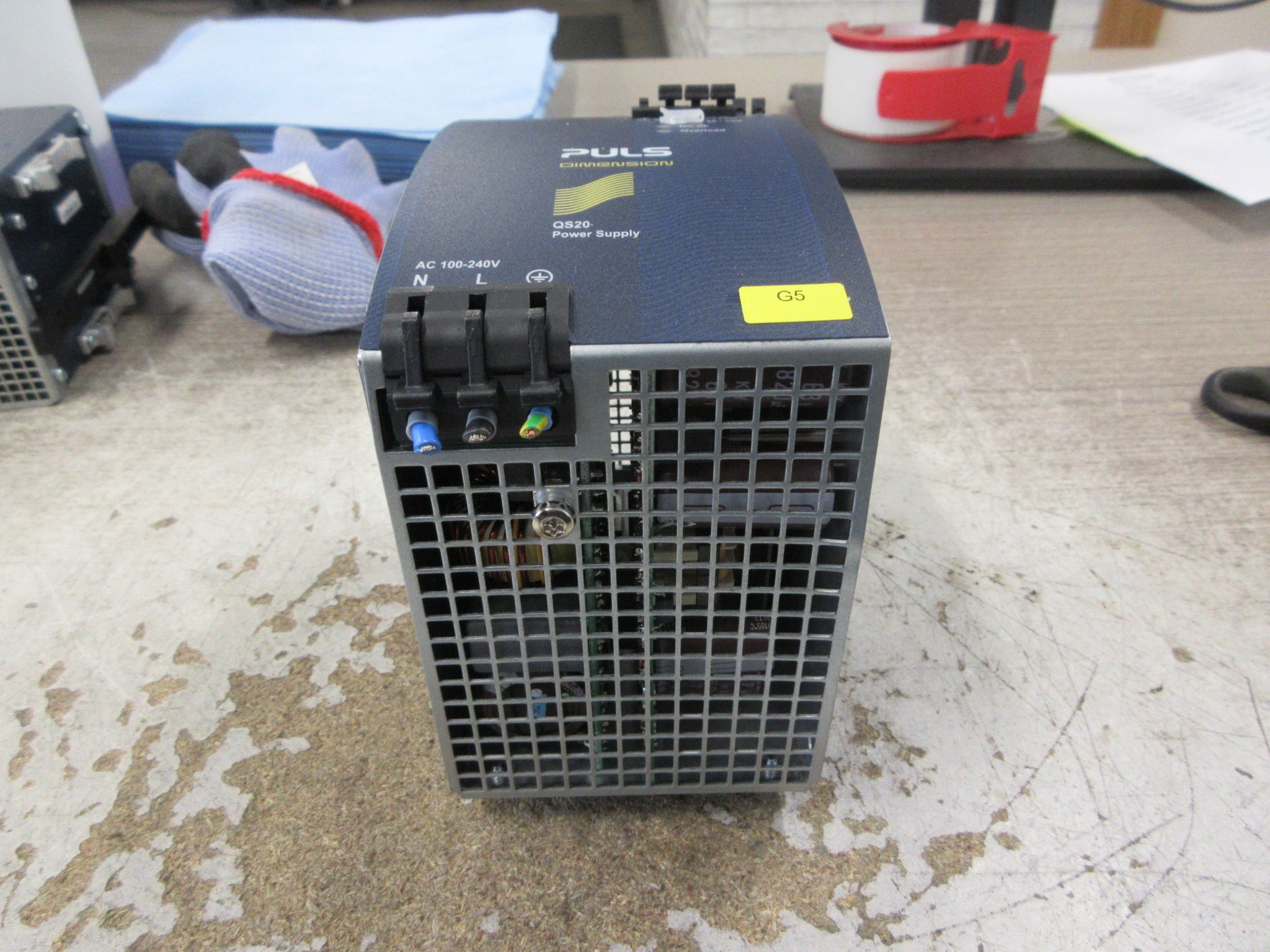 Puls Dimension Power Supply QS20.481 480W *Bent Case* *No DIN-Rail Mount* Used