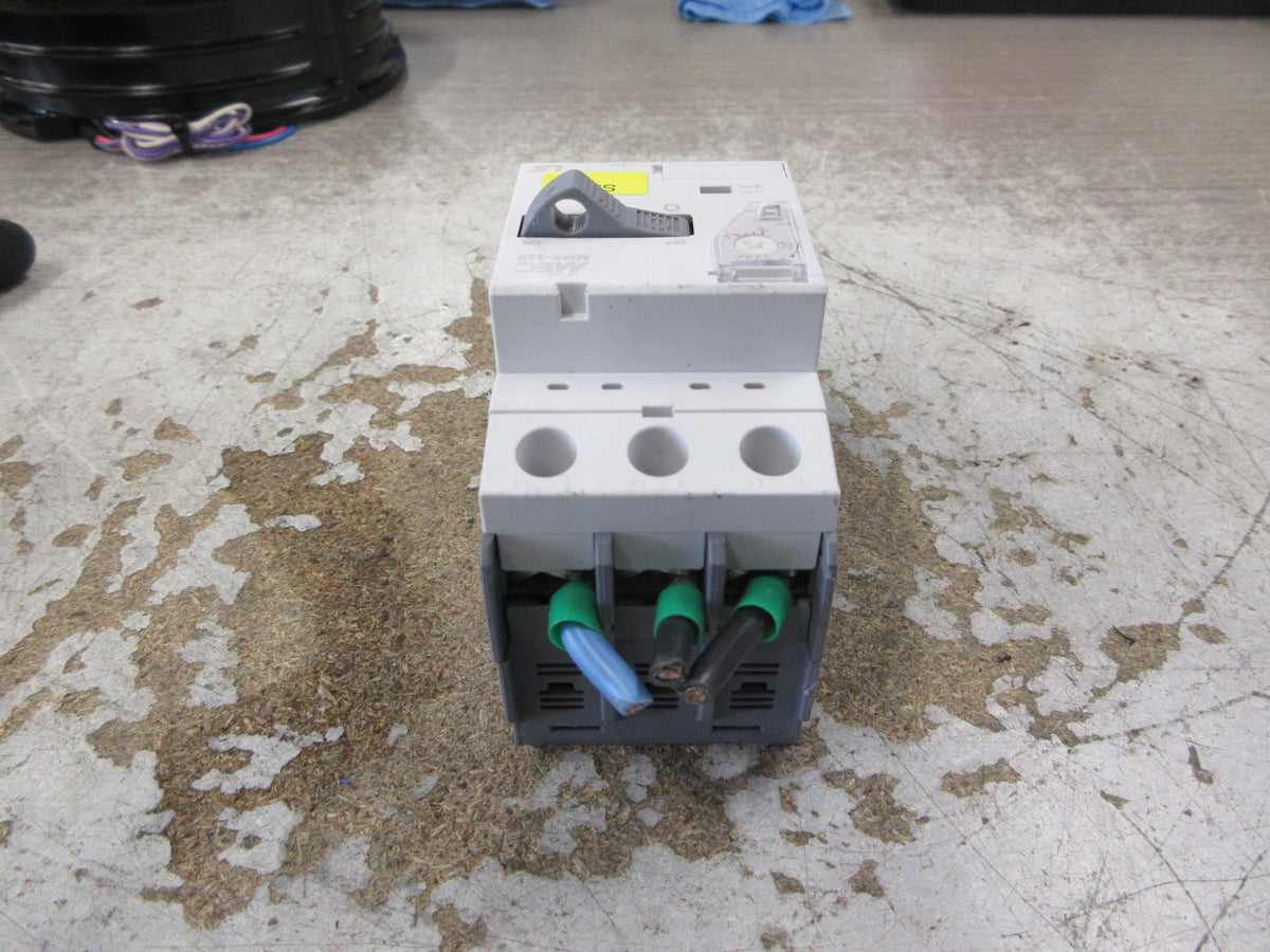 LS Meta MEC Manual Starter MMS-32S Trip: 14-22A *Broken DIN-Rail Mount* Used
