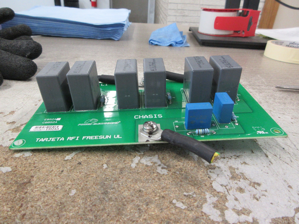 Power Electronics AC RFI Filter Board E852AA Used