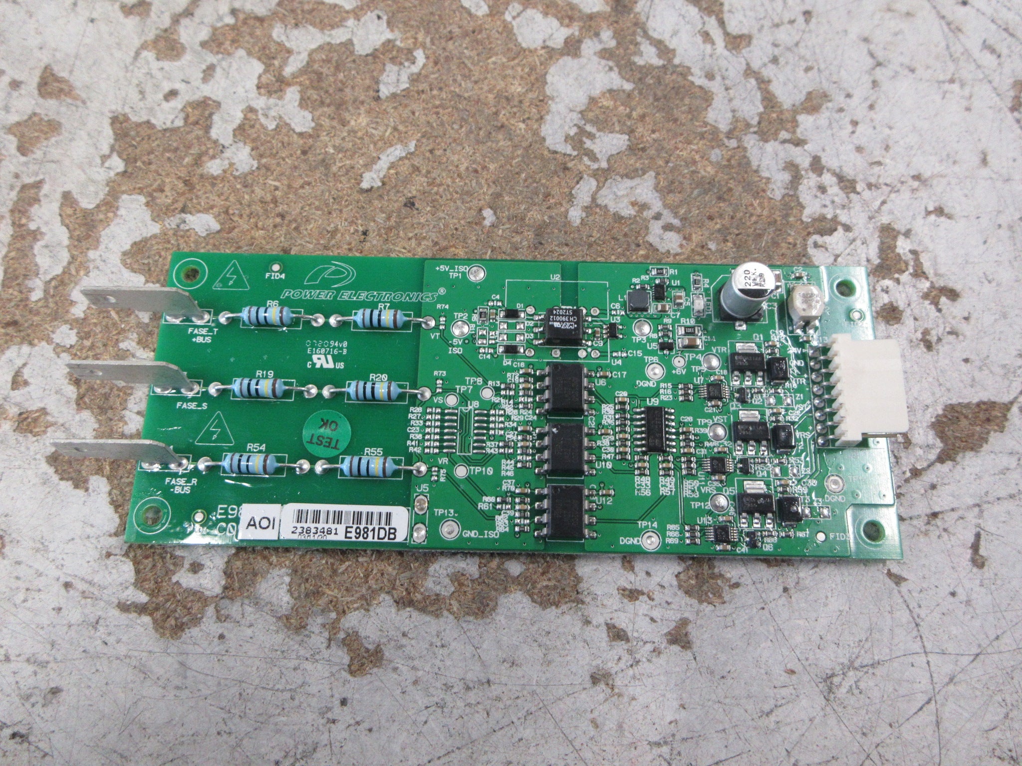 Power Electronics Voltage Measurement Board E981DB Used
