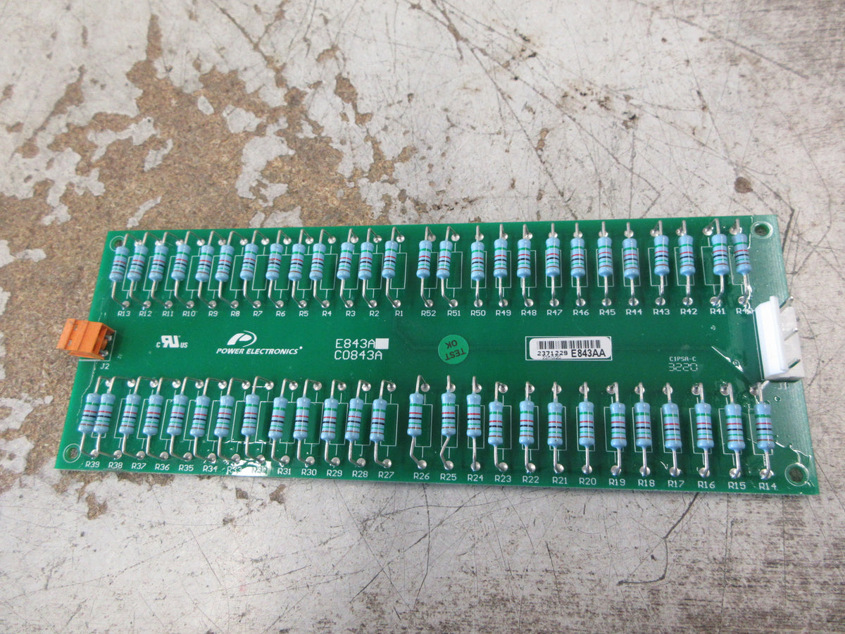 Power Electronics Surge Resistor Board E843AA Used
