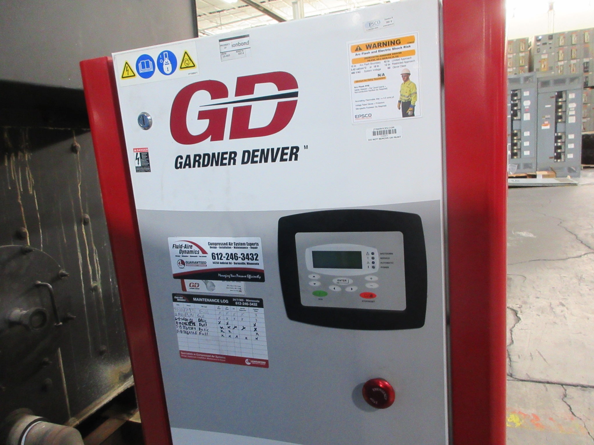 Gardner Denver VS Series Variable Speed Rotary Screw Air Compressor VS20A Used