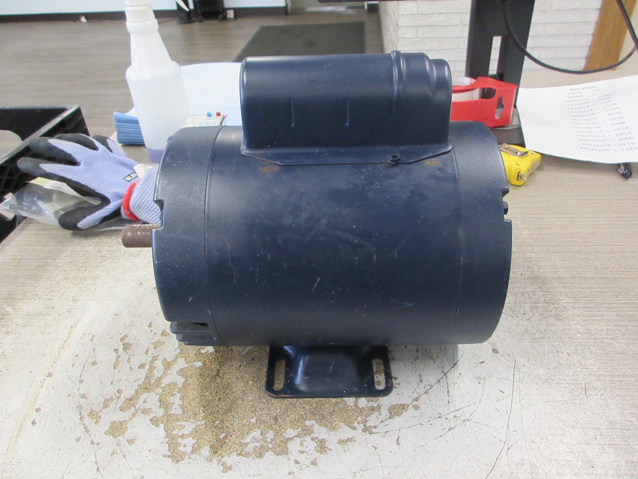 Leeson Motor A6C17DB1H 1HP 115V 1725 RPM FR: E56 ENCL: D.P Used