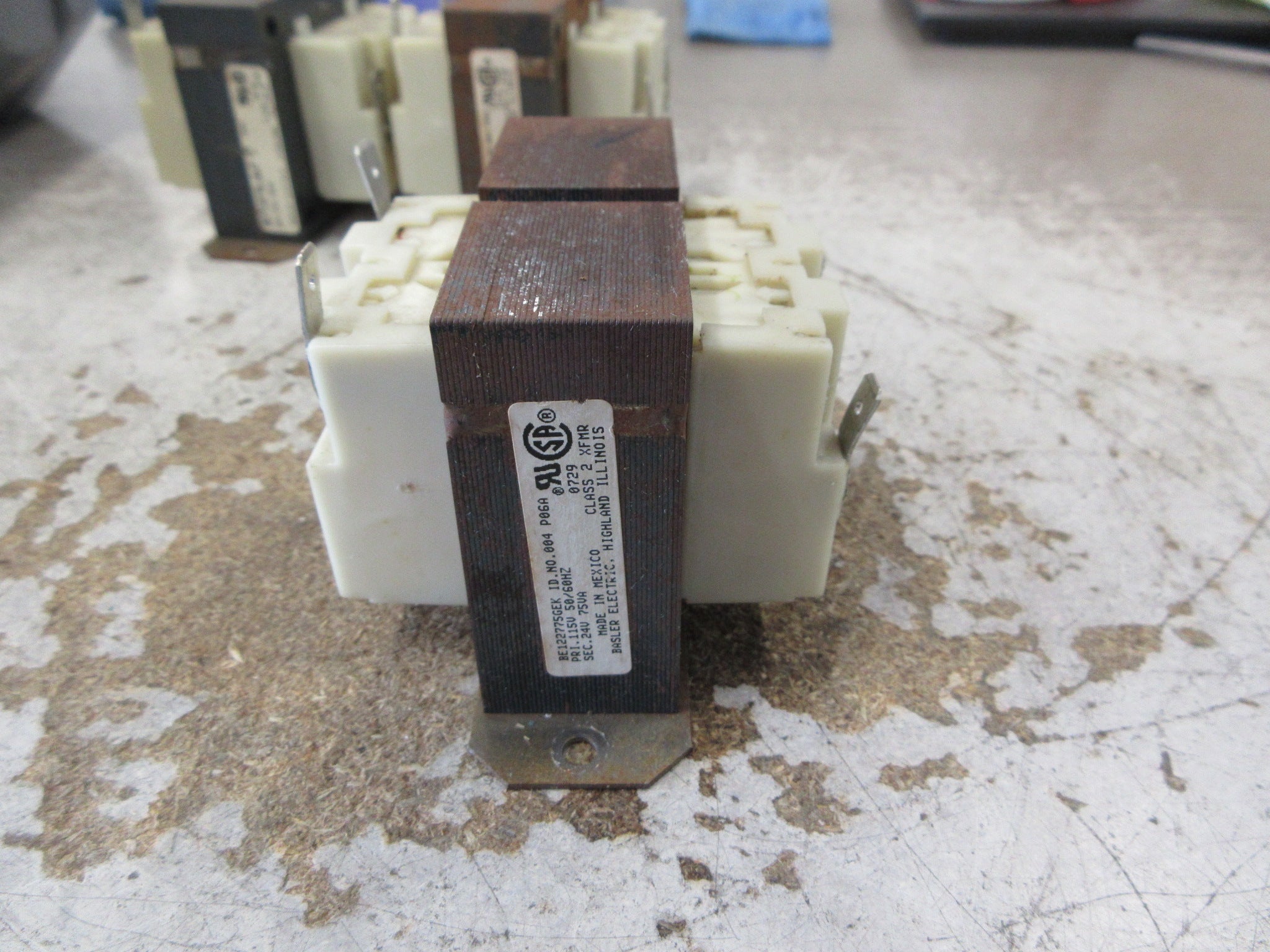 Basler Electric Transformer BE122775GEK 75VA Pri: 115V Sec: 24V 50/60Hz Used