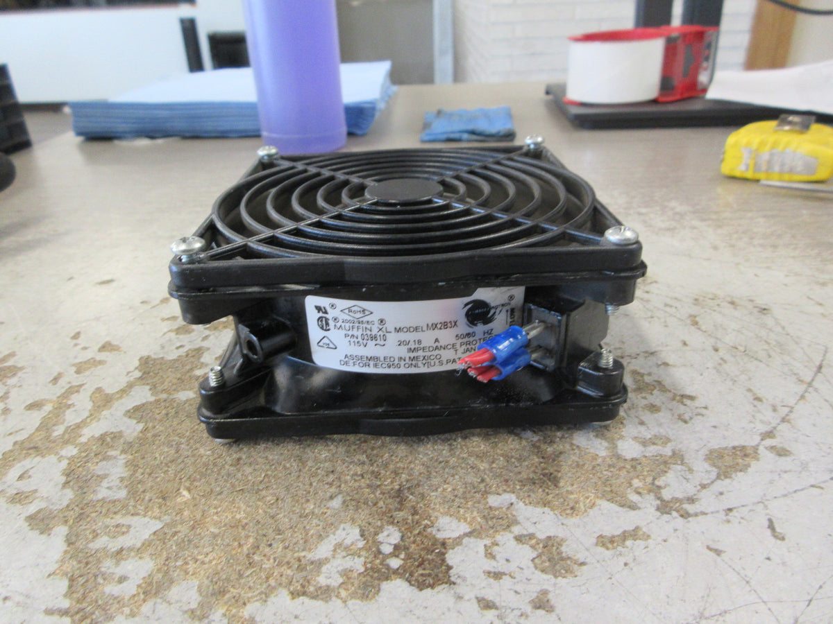 Comair Rotron  Muffin XL Fan 039610 Model MX2B3X 115V 0.20/0.18A 50/60Hz Used