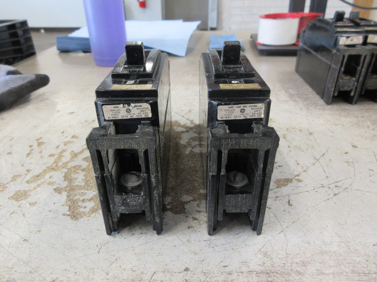 GE Circuit Breaker TEF113020 20A 277V 1P *Lot of 2* Used