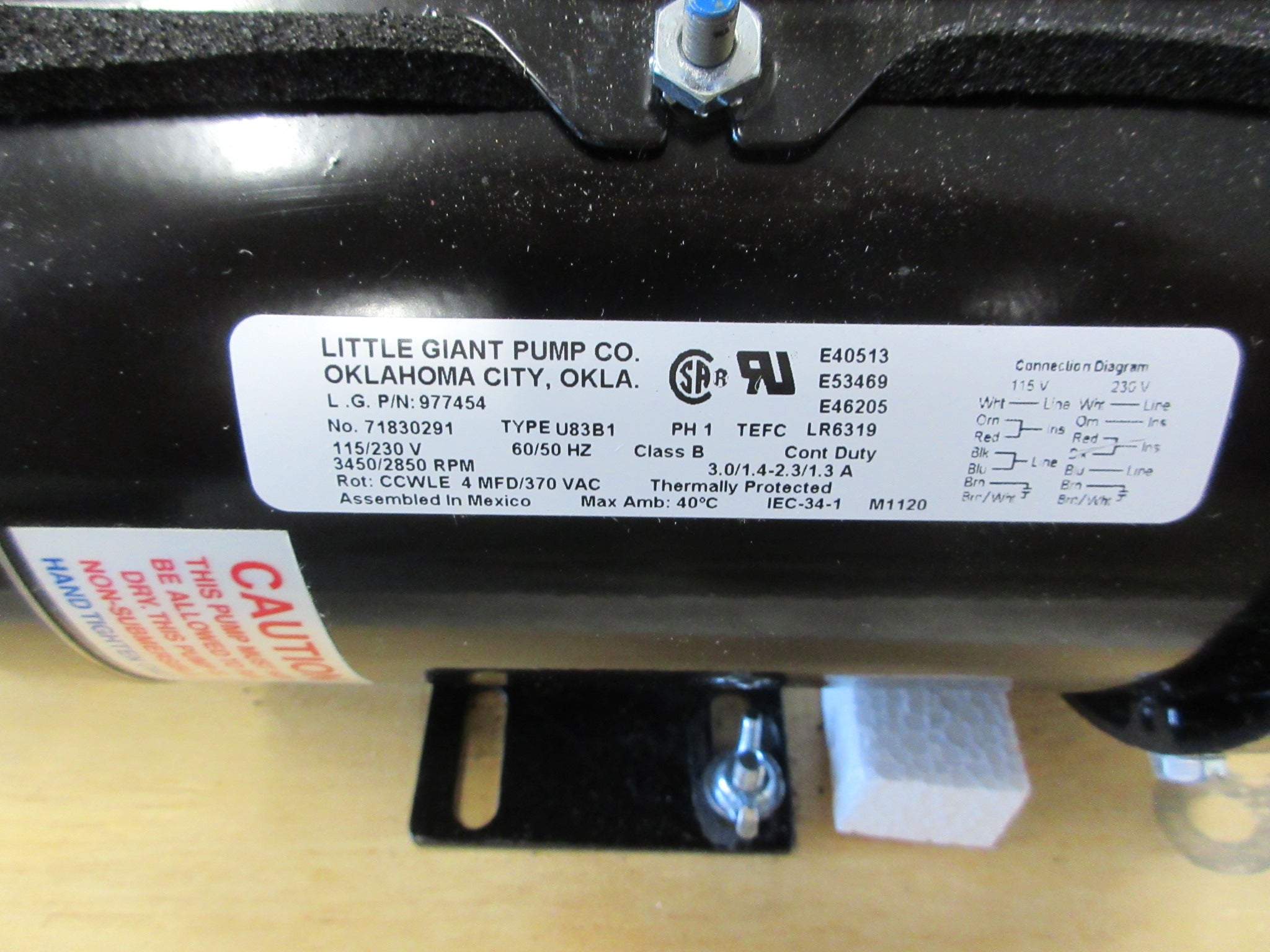 Little Giant TE-5-MD-HC Pump 977454 1/8HP 7.1-17.5 GPM 1FT-21FT Head New Surplus