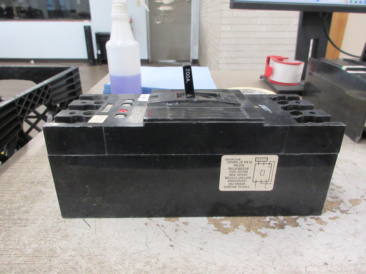 GE Circuit Breaker TFJ236200 Mod. 5 200A 600V *Chipped Corner* Used