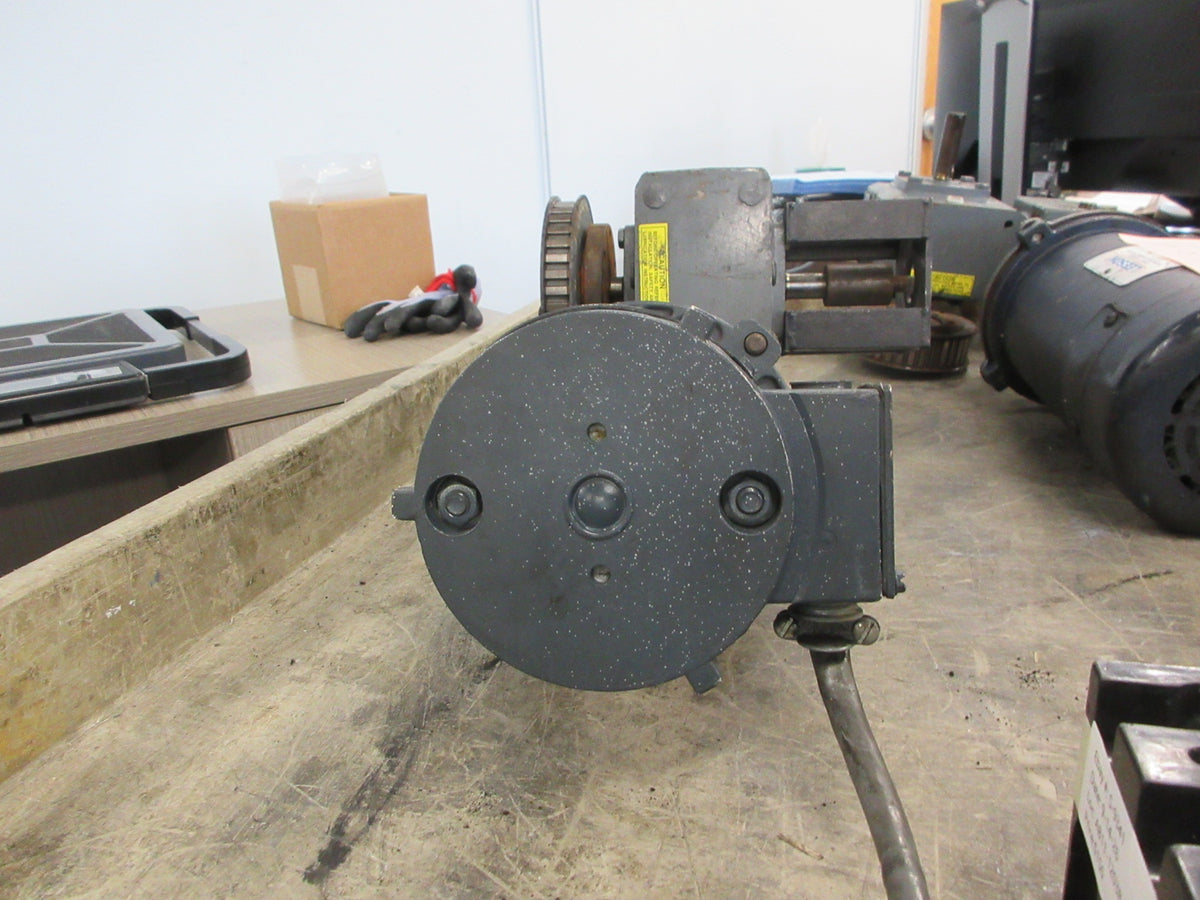 Boston Gear DC Gearmotor 63203 1/6HP Arm: 90V Arm: 1.7A 1725RPM Frame: 56C Used