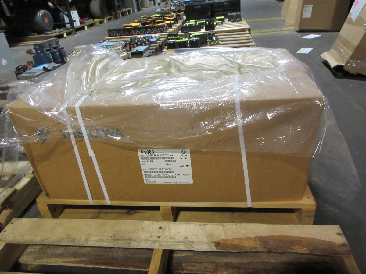 Yaskawa P1000 AC Drive CIMR-PU4A0103FAA Rev. F 75HP 480V 3Ph New Surplus