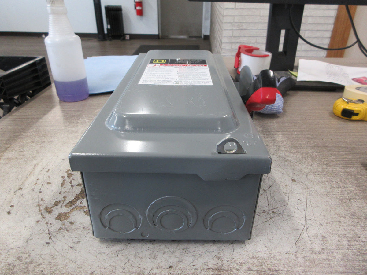 Square D Fusible Safety Switch/Disconnect H321N Ser. F05 30A 240V 3P Used