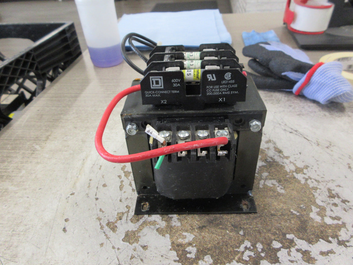 Square D Transformer 9070TF500D1 500 VA Pri:240/480, Sec: 120V Used