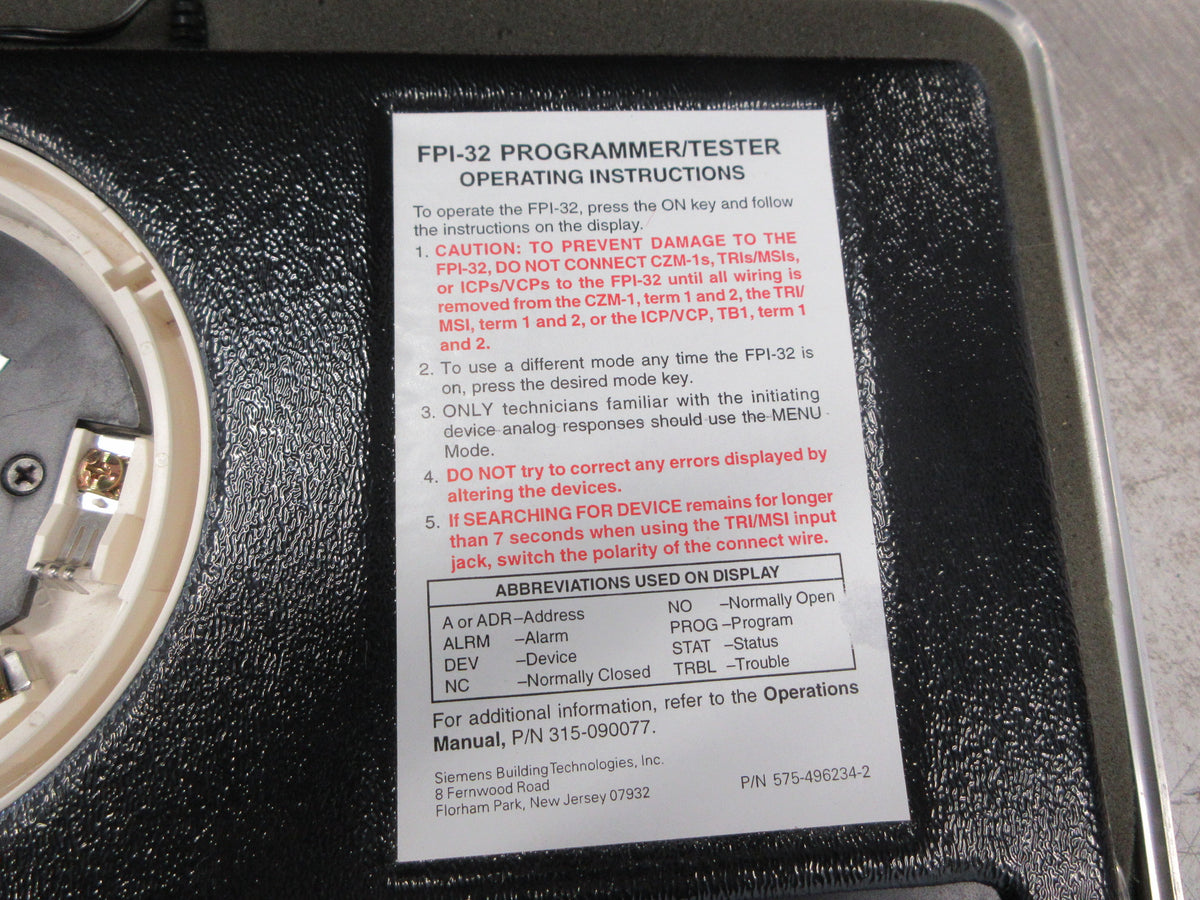 Siemens Programmer/Tester FPI-32 Used