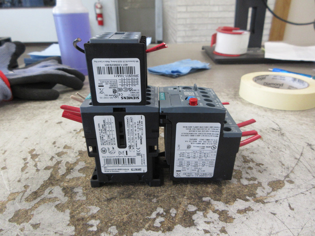 Siemens Sirius Starter 3RT2016-1AP62/3RU2116-1CB0 240V Coil Trip: 1.8-2.5A Used