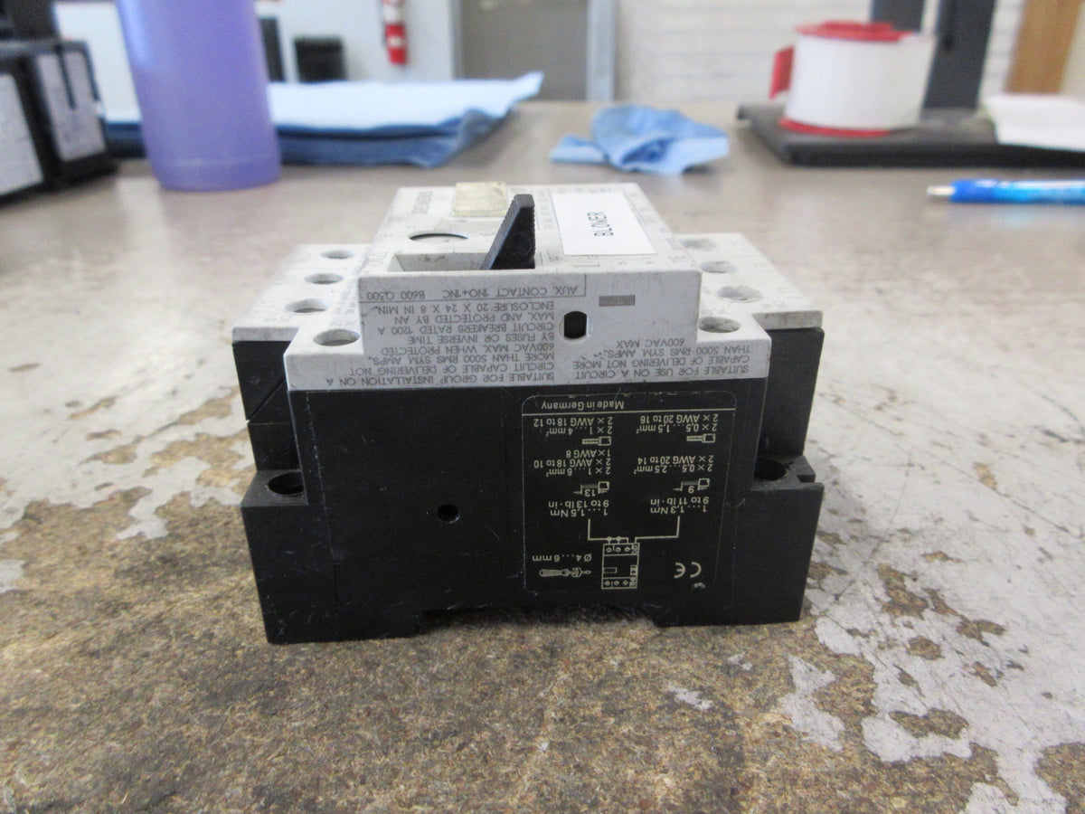 Siemens Manual Motor Protector 3VU1300-1MM00 Trip: 10-16A Used