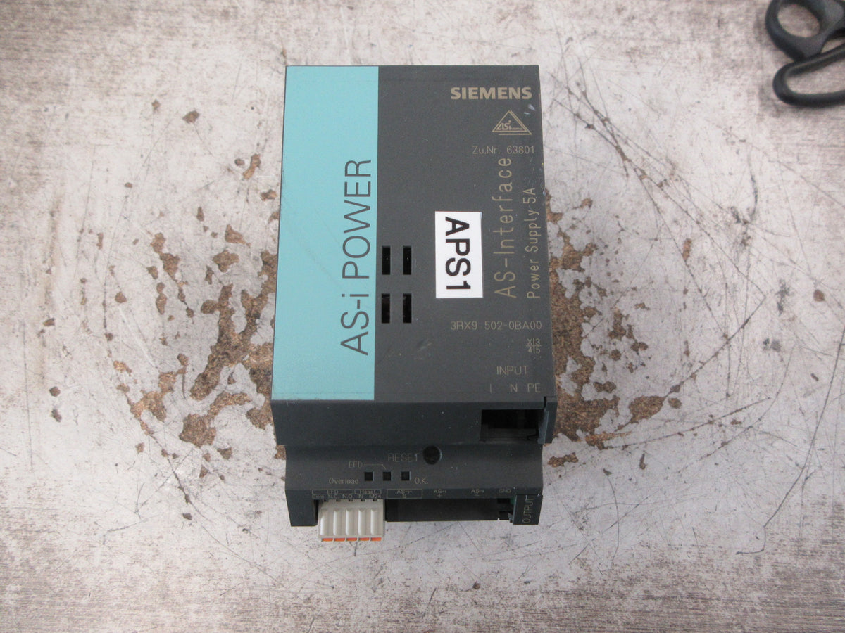Siemens AS-Interface Power supply 3RX9 502-0BA00 Used