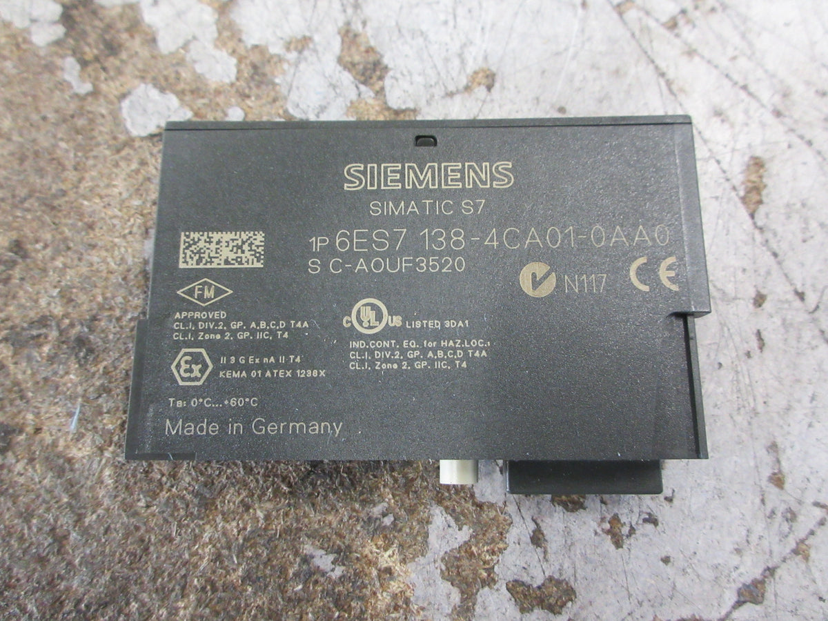 Siemens Simatic Power Module 6ES7 138-4CA01-0AA0 24VDC Used