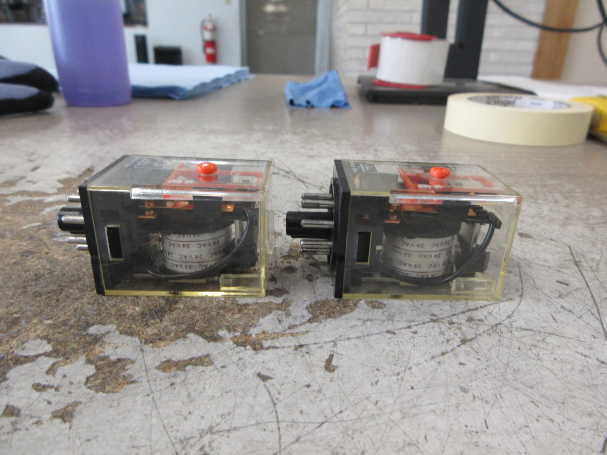 Omron Relay MK2PN-S 24V Coil *Lot of 2* Used