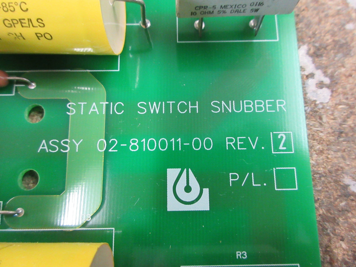 Liebert Static Switch Snubber 02-810011-00 Rev. 2 Used