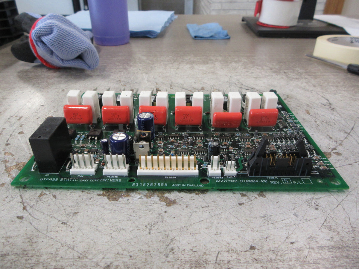 Liebert Bypass Static Switch Driver Board 02-810004-00 Rev. 5 Used