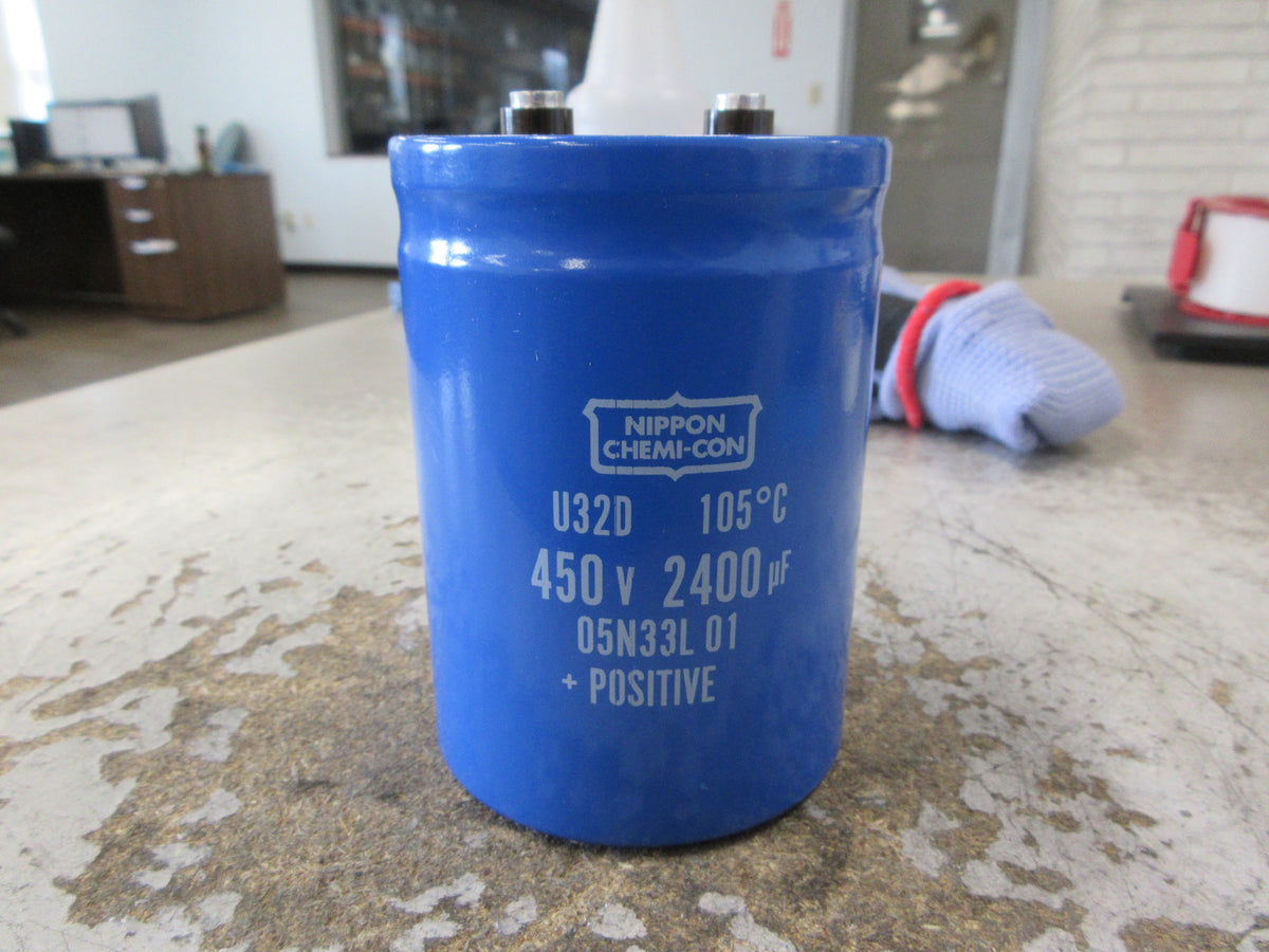 Nippon Chemi-Con Capacitor U32D 450V 2400uF Used