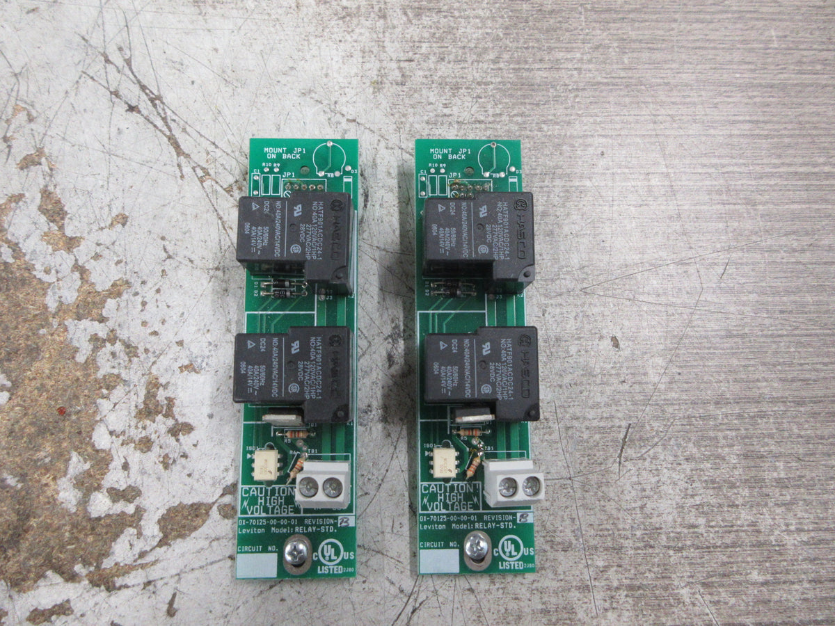 Leviton Z-Max Relay-STD Module OX-70125-00-00-01 Rev. B *Lot of 2* Used