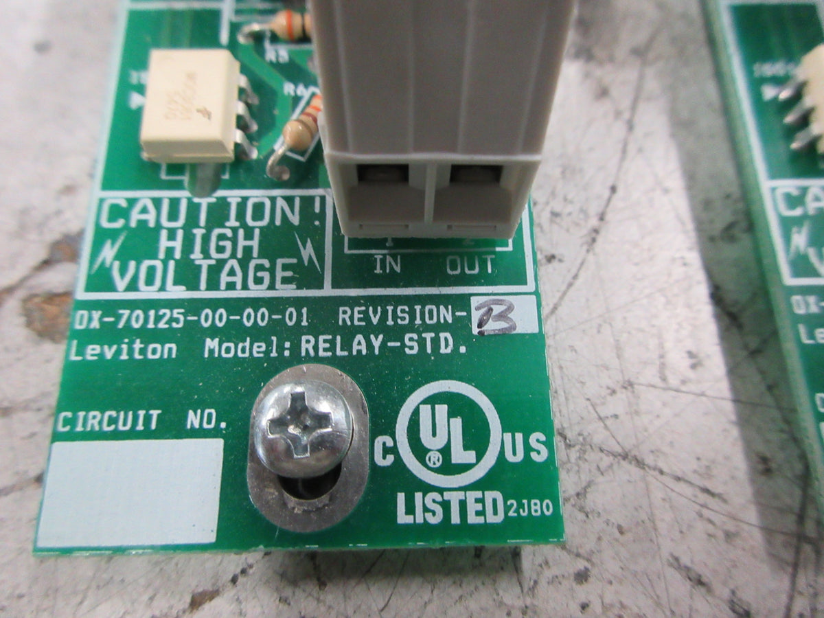 Leviton Z-Max Relay-STD Module OX-70125-00-00-01 Rev. B *Lot of 2* Used