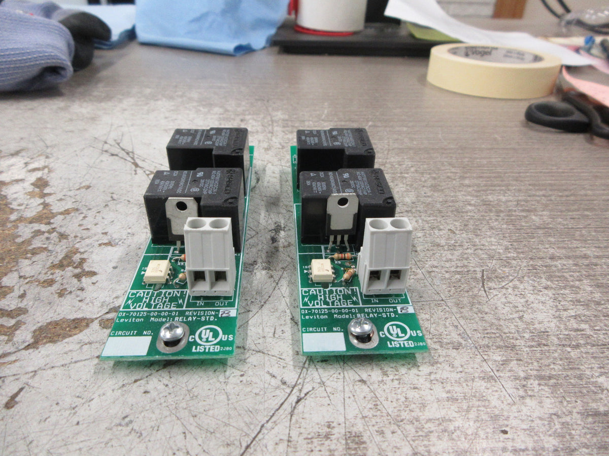 Leviton Z-Max Relay-STD Module OX-70125-00-00-01 Rev. B *Lot of 2* Used