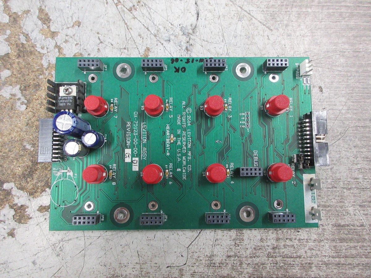 Leviton Z-Max Relay Bus Board OX-70123-00-00-01 Rev. G Used